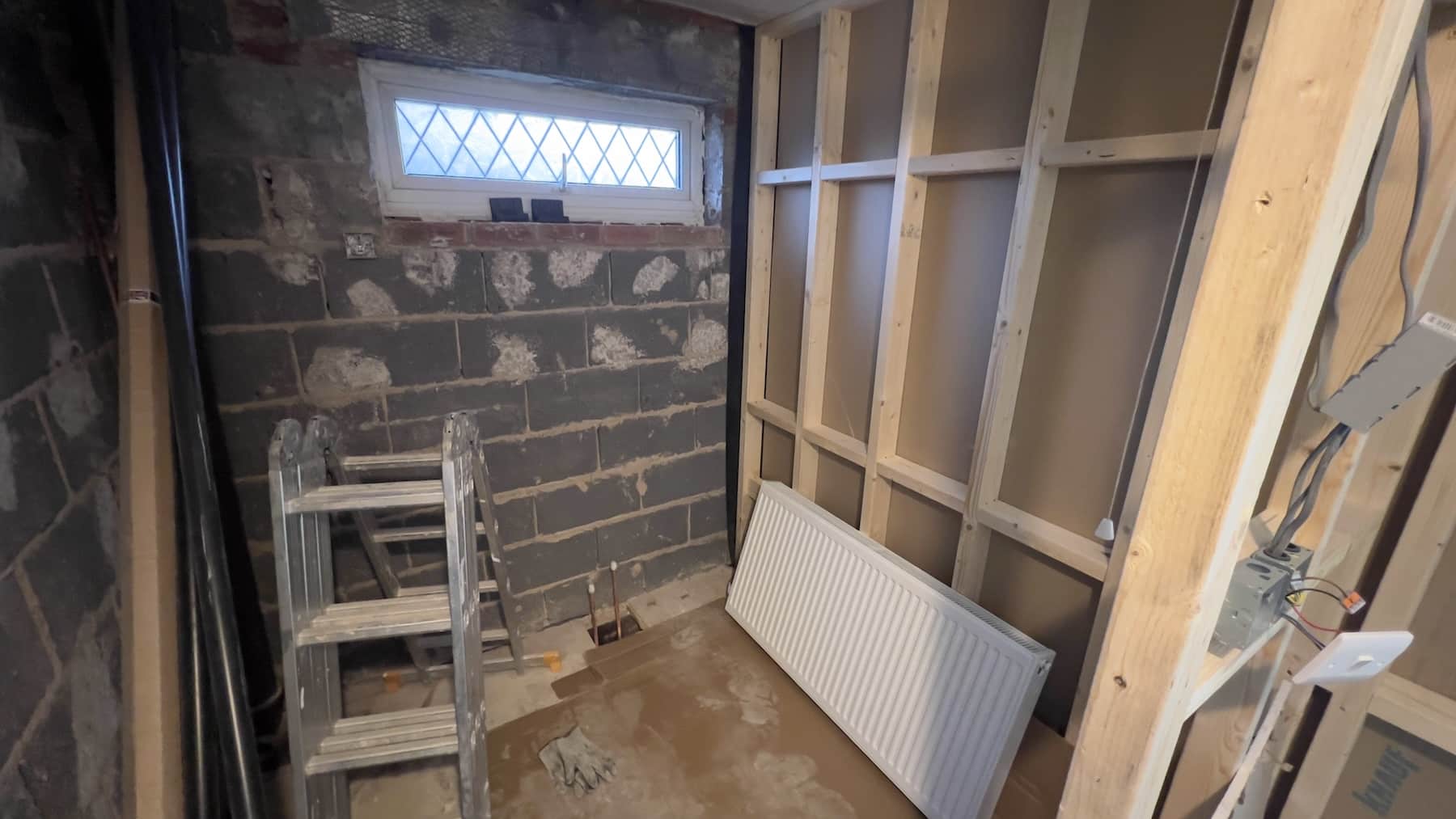 Stripping down old bathroom